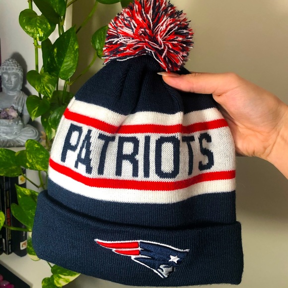 NWOT Fleece Lined Patriots Beanie - Picture 1 of 5